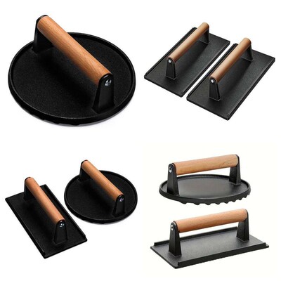 Stainless Steel Smash Burger Press Non-Stick Burger Smasher
