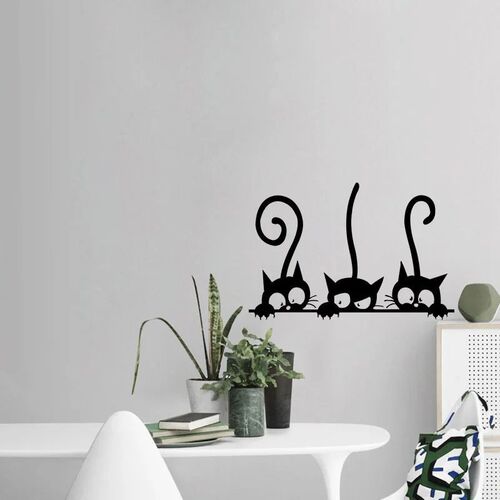 Lovely 3 Black Cute Cats Wall er Moder Cat Wall ers Girls Vi