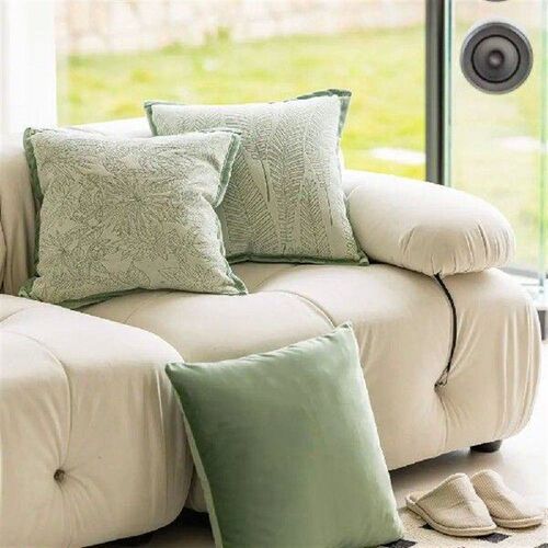 Home Decor 45x45cm Green Plant Pillow Cover Luxury Soft
