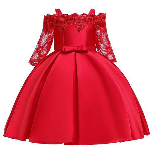 2023 One Shoulder Princess Dress Kids Clothes For Girl Eveni