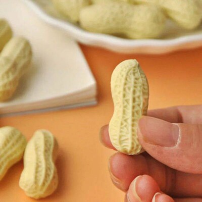1 Piece Cute Kawaii Peanut Eraser Rubber Korean Groundnut St