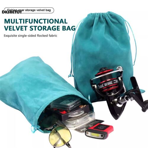 unversal Fshng Tackle Storage Bag wth Durable and Soft Flock