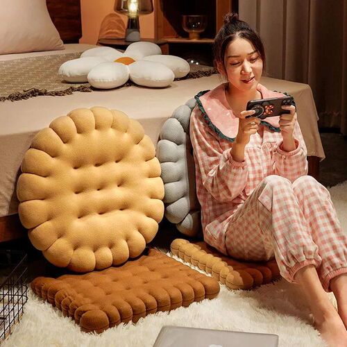 Real life Biscuit Shape Plush Cushion Soft Creative Pillow C