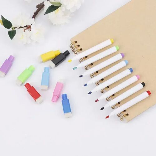 8PC Magnetic Colorful Whiteboard Pen Black White Board Marke