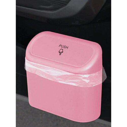 Car storage bucket trash can pink, portable and disassembled