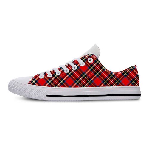 Red Scottish Stewart Clan Tartan Plaid Royal Funny Casual Cl