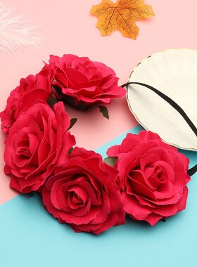Wedding Flower Crown HeadBand Women Bridal Headpiece Female