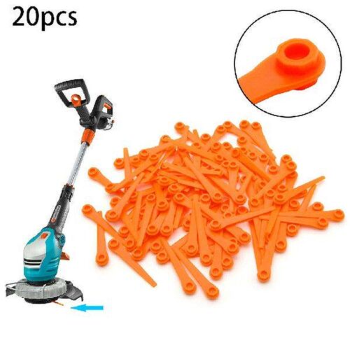 20pcs Lawn Mower Blade Plastic Blade Garden Equipment