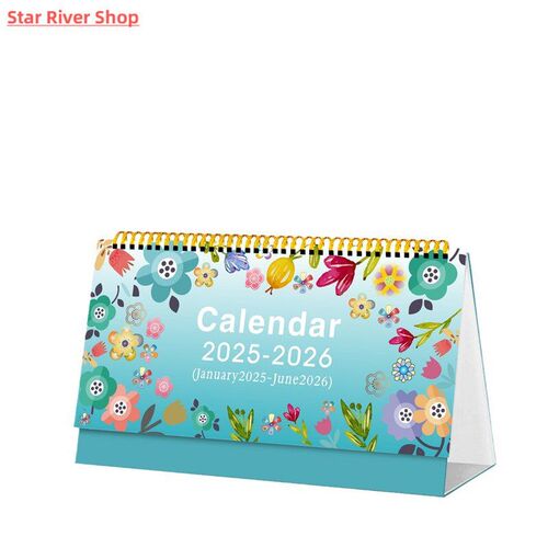 2025-2026 Coil Desk Calendar With Memo Notes Tabletop Flip