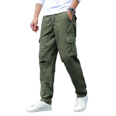 Autumn New Mens Multi-Pocket Casual Pants Large Size Fashio
