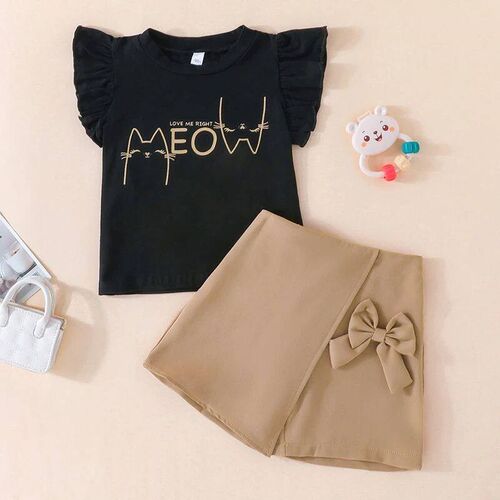 Clothing Set For Kid Girl 2-7 Years old Cartoon Butterfly Sl