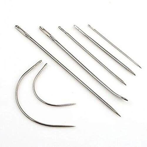 Carpet Leather Canvas Repair Curved Hand Sewing Needles Kit