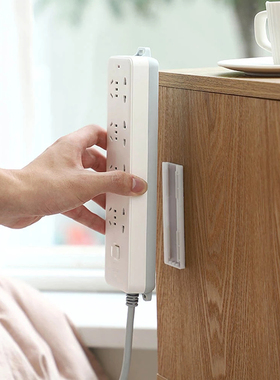 Wall-Mounted Plug Fixer er Punch-free Home Self-Adhesive Soc
