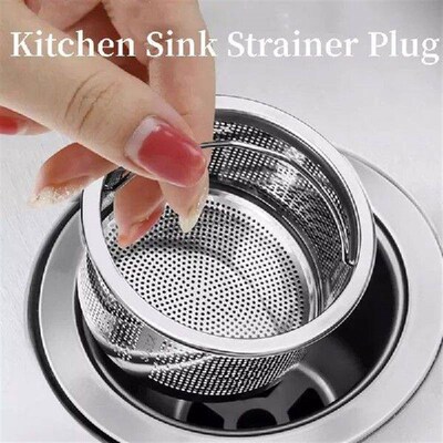 Stainless Steel Kitchen Sink Strainer Plug Sink Drain Cover