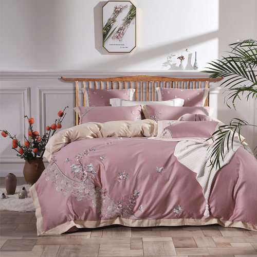 Long soft cotton bed sheet quilt cover Chinese long staple c