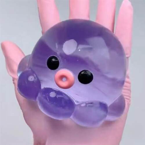 Squishy Bubble Pop Fidget Toy, Squeeze Sensory Ball & Octopu