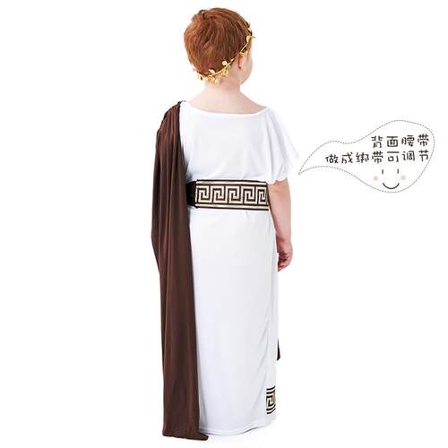 Greek Costume 男童古希腊神话角色扮演服罗马托加戏服
