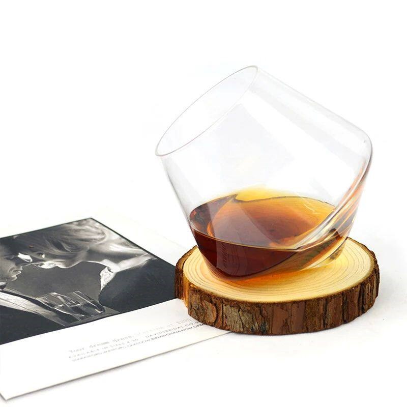 250ml Whiskey Glass Rotating High Belly Cigar Whiskey Cockta图片