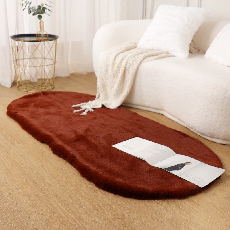 椭圆形短毛绒地毯客厅茶几垫卧室床边毯加厚仿兔毛地垫可机洗定制,居家布艺,床边毯,淘宝优惠券,粉丝福利购,淘宝优惠卷