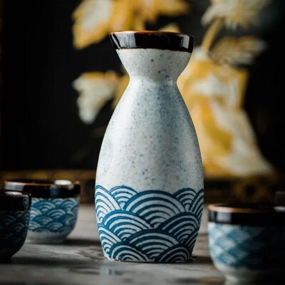 Japanese Sake Jug Wine Cup Ceramic Sake Sets Home Chinese Ba