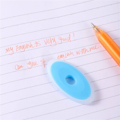 5Ps/Set Neutral Erasable Pen Speial Rubber Color Oval Eraser