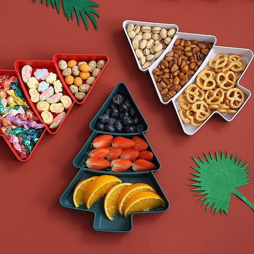 Christmas e Shape Living Room Candy Snacks Nuts Seeds Dry Fr
