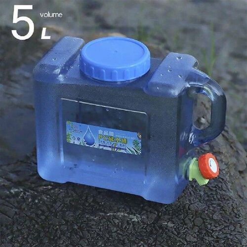 5L Water Storage Bucket with Faucet Camping Water Container