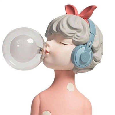 Creative Night Light Blowing Bubble Girl Lovely Birthday