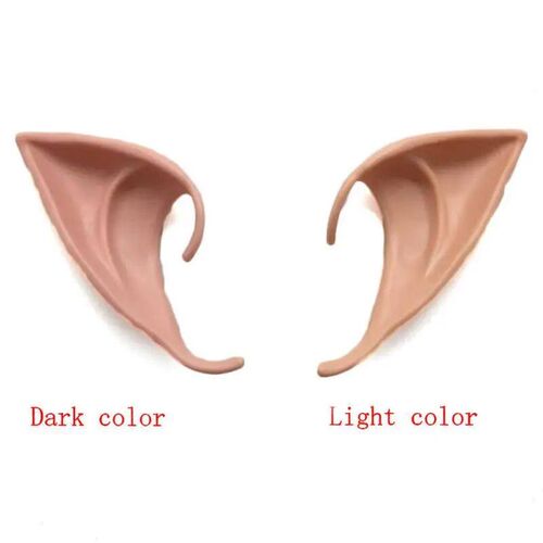 精灵造型乳胶耳朵变装道具 万圣节圣诞节Cosplay派对装饰品