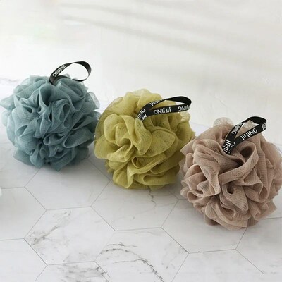 Soft Mesh Bath Sponge Balls Nylon Cleaning Brush Shower Puff