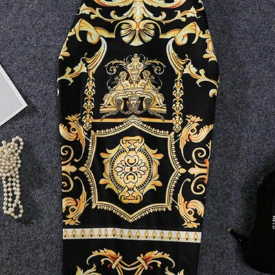 New-Coming European Women Summer Print Pencil Skirt High