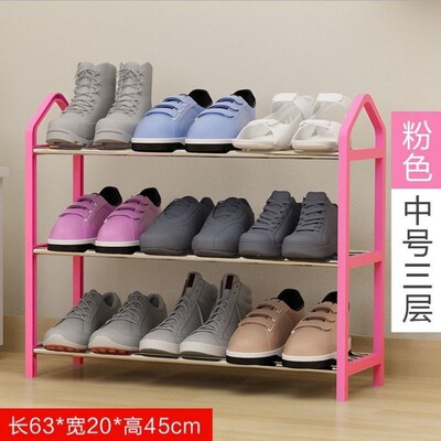 Small cheap increase receive shoe rack simple household wall