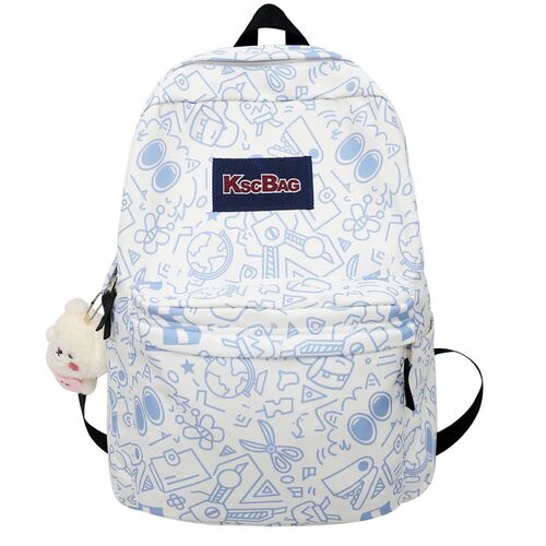 Schoolbag Female Graffiti Junior High School Students Person