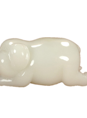 天然阿富汗白玉猪摆件十二生肖福猪客厅玄关办公桌玉石猪装饰摆件