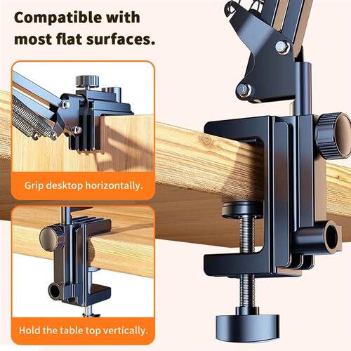 Tablet Holder for Bed with 90cm Metal Arm 360 Rotating Bed