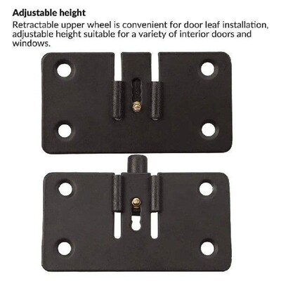 2set Sliding Door Roller Closet Wheels Vintage Wardrobe
