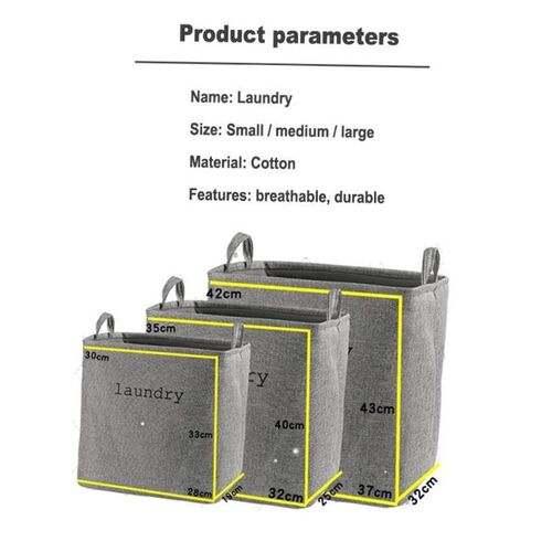 Laundry basket foldable Clothing storage bag/linen basket
