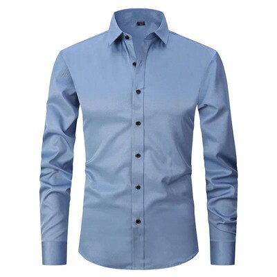 New High Quality 6XL Large Autumn/Winter Social Mens Shirt
