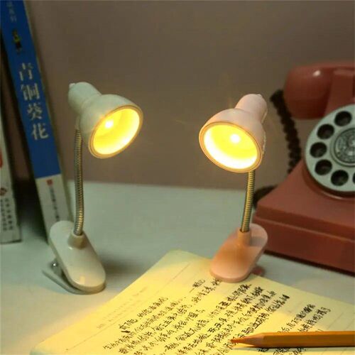 1PC LED Mini Book Light Reading Light  Mini Clip-On Study De