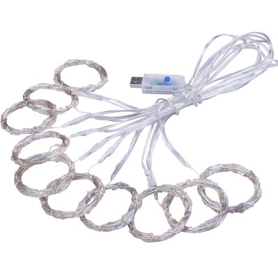 Christmas Decoration for Home 3m Curtain String Light Flash