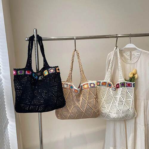 Summer Mesh Knitted Fashionable and Casual Beach Bag Travel