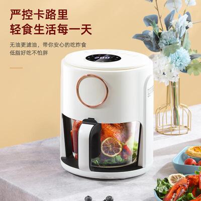 空气炸大容量可视电炸锅11042749V锅美欧韩airf英rer玻璃烤箱y无
