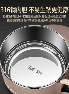 31学6不便锈钢泡面碗生宿舍带折叠柄大容量可AIF沥水拌方面专用盖