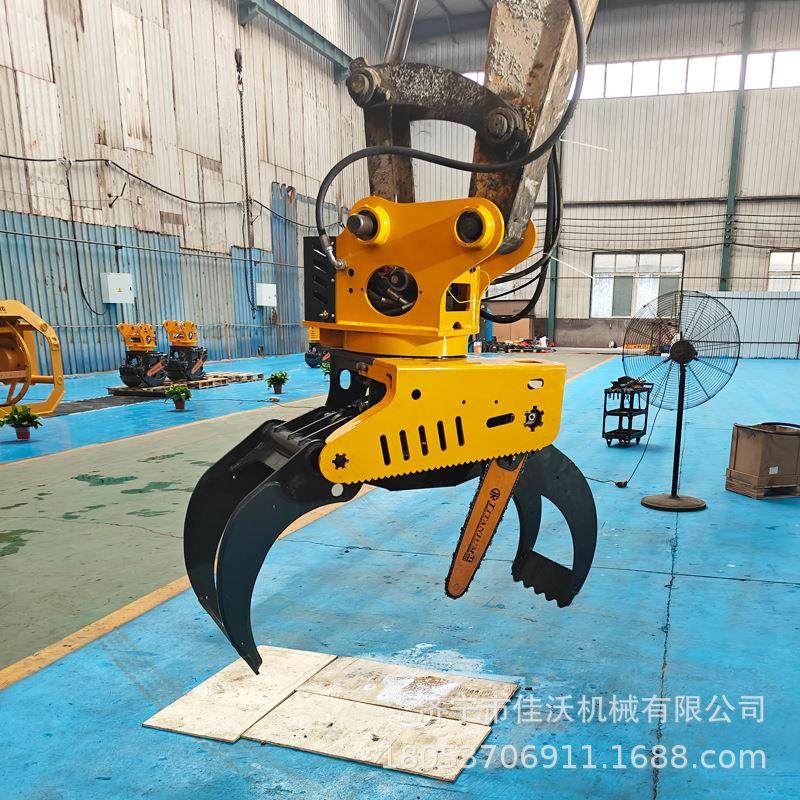 200挖机伐树机挖机林场树木砍伐机 绿化树木抱夹锯