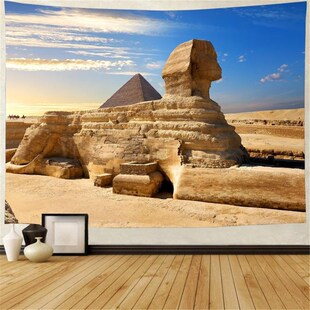 埃及文字挂布背景布大尺寸装饰墙布挂毯复古埃及卧室床头布桌布