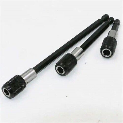 Flexible shaft extension screwdriver bit holder for