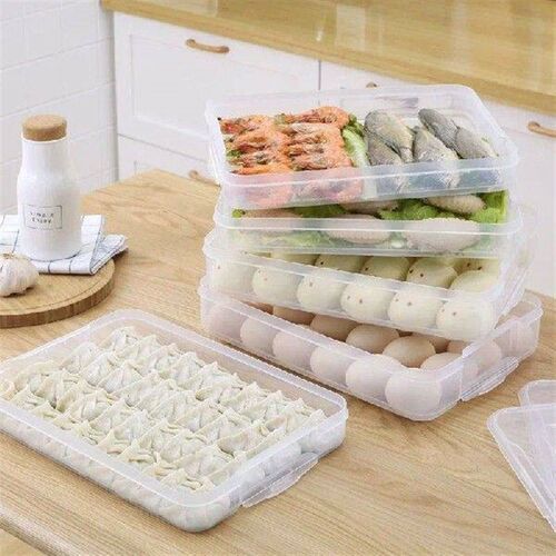 1pc Kitchen Organizer Dumpling Box Food Storage Container