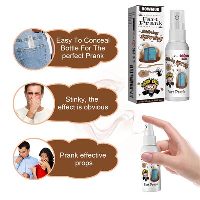 Dowmoo Stinky Spray Prank Toy - Liquid Spray for Long-lastin