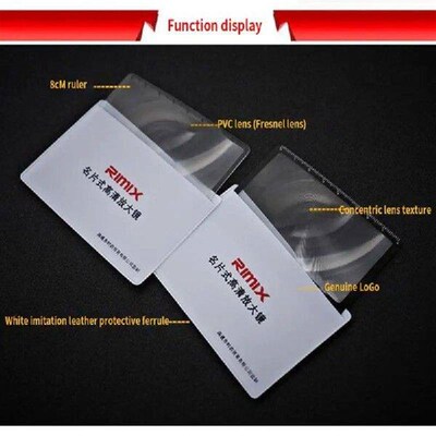 Portable Pocket Magnifier 3X Reading Magnifying Glass With