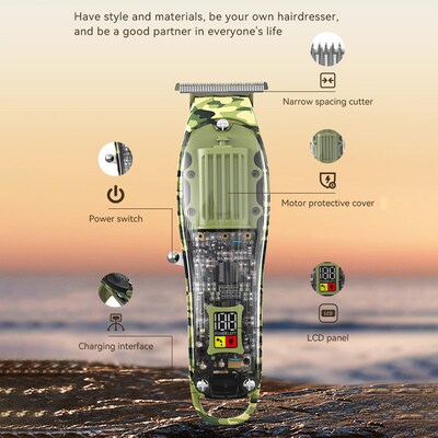 cordless electric hair clipper for men professional beard ha